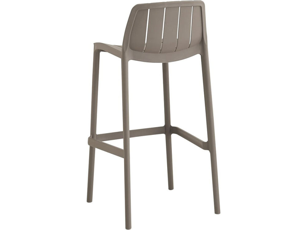 Set aus 2 stapelbaren Gartenhochstühlen "Vaena" - Taupe
