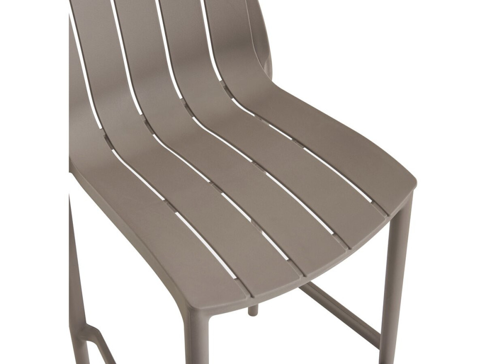Set aus 2 stapelbaren Gartenhochstühlen "Vaena" - Taupe