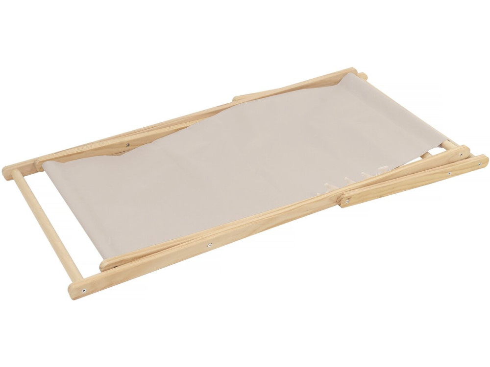 Set aus zwei hölzernen Liegestühlen "Chilienne" - 107 x 56,5 x 81 cm - Ecru