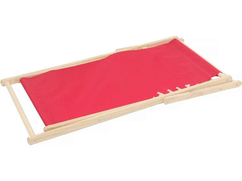 2er-Set Liegestühle aus Holz "Chilienne" - 107 x 56,5 x 81 cm - Rot