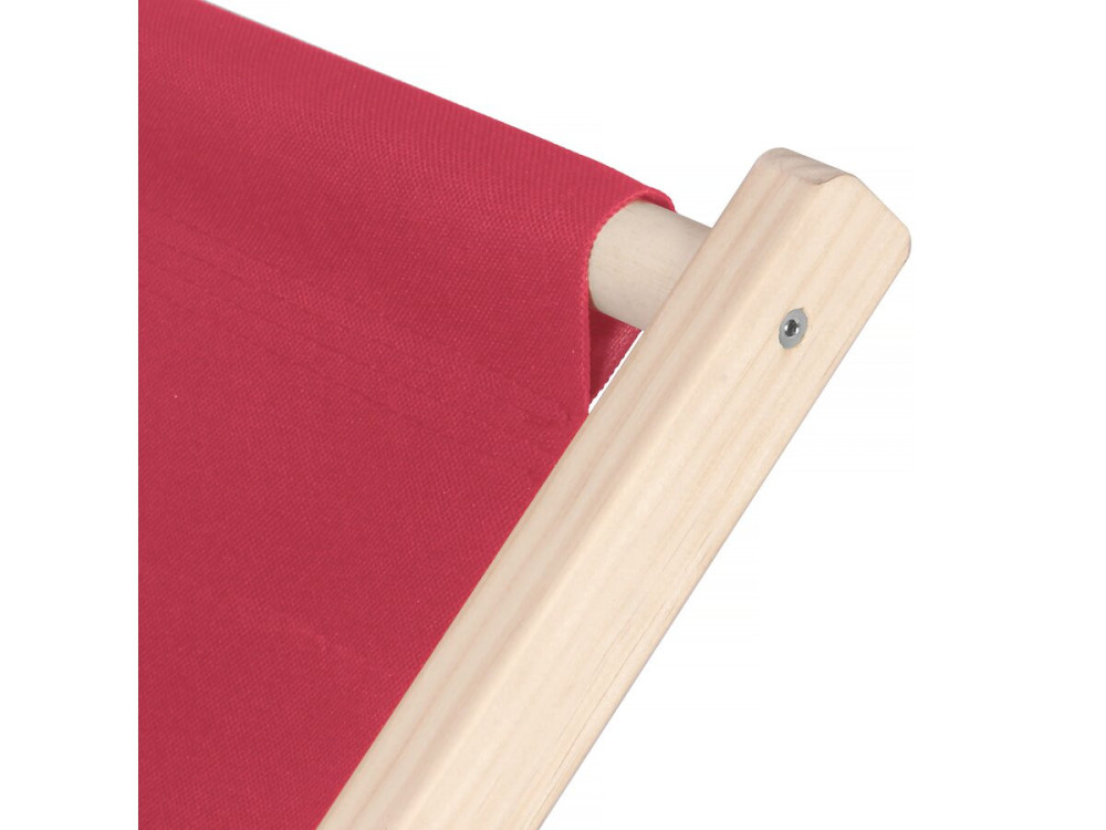 2er-Set Liegestühle aus Holz "Chilienne" - 107 x 56,5 x 81 cm - Rot