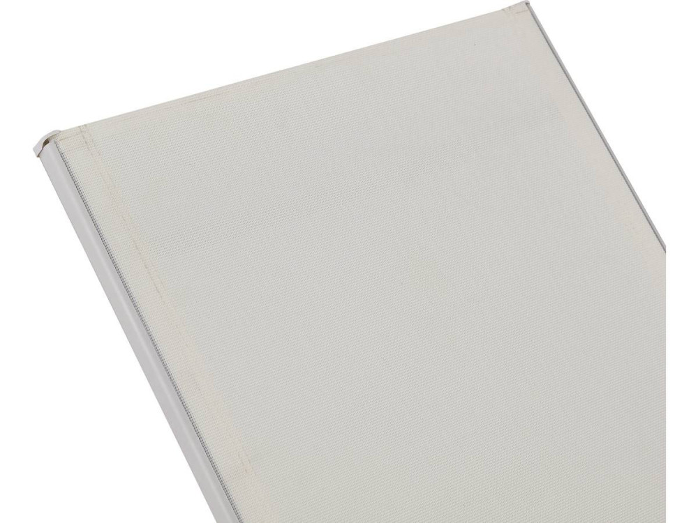 2er-Set Sonnenliegen aus Metall "Farniente - Weiß