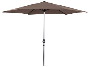 Sonnenschirm aus Alu "Sol" - Rund - Ø 3m - Taupe