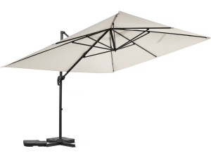 Ampelschirm aus Aluminium "Sky 4" - 3 x 4 m - Ecru