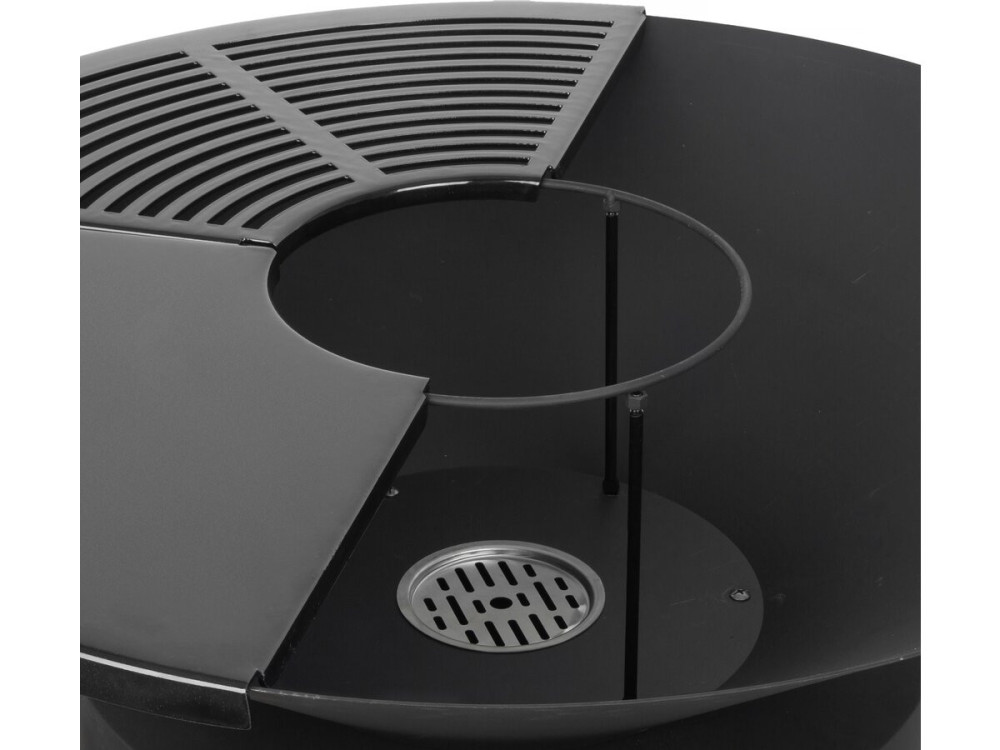 Barbecue plancha brasero mit Pizzaofen "César premium"- Ø 81 cm - Schwarz