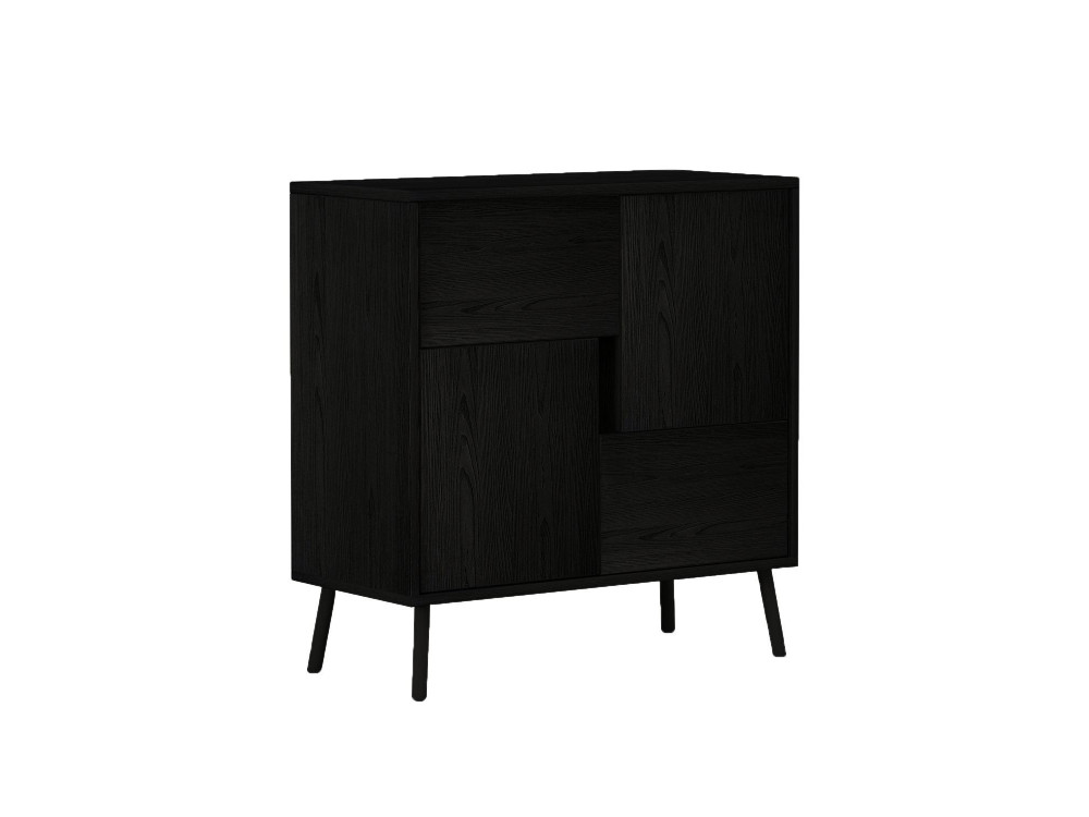 Multifunktionsschrank aus Holz "Darien" - 76.5 x 35 x 79.5 cm - Holz Schwarz