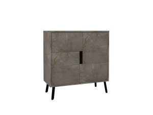 Multifunktionsschrank aus Holz "Darien" - 76.5 x 35 x 79.5 cm - Marmor