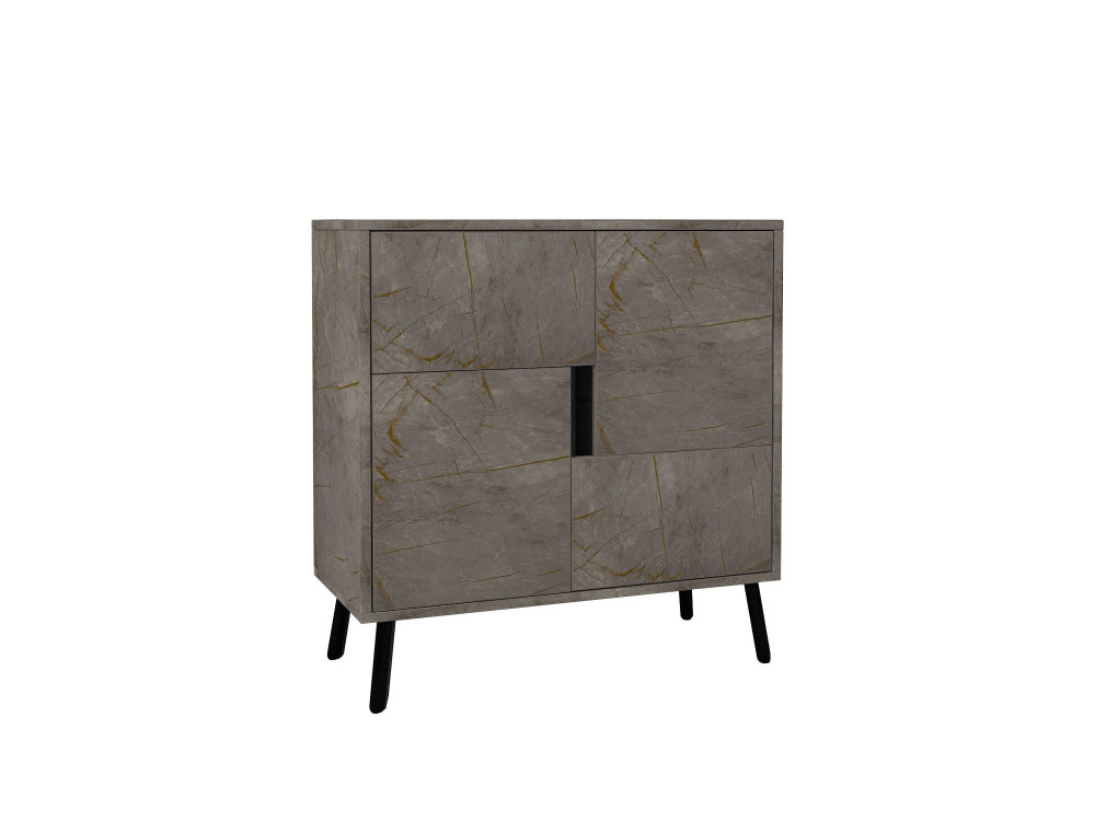 Multifunktionsschrank aus Holz "Darien" - 76.5 x 35 x 79.5 cm - Marmor