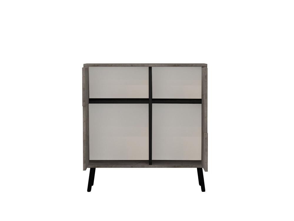 Multifunktionsschrank aus Holz "Darien" - 76.5 x 35 x 79.5 cm - Marmor