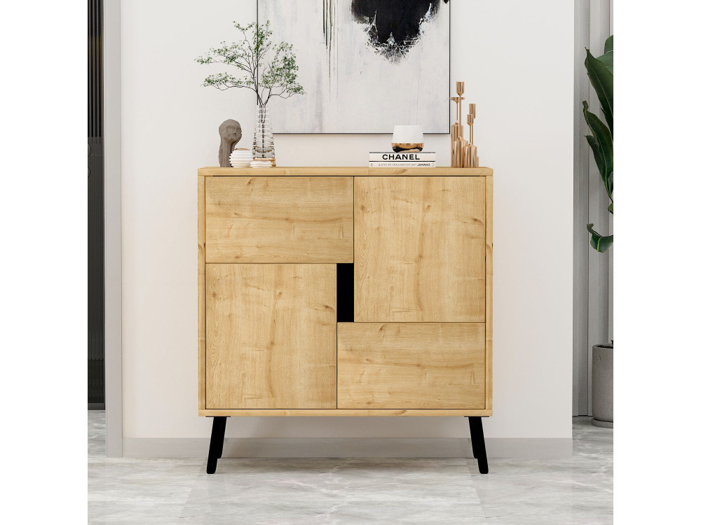 Anrichte aus Holz "Darien" - 76 x 35 x 79 cm - Beige