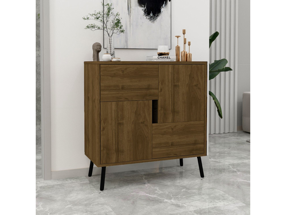 Holzbüffet "Darien" - 76 x 35 x 79 cm - Braun