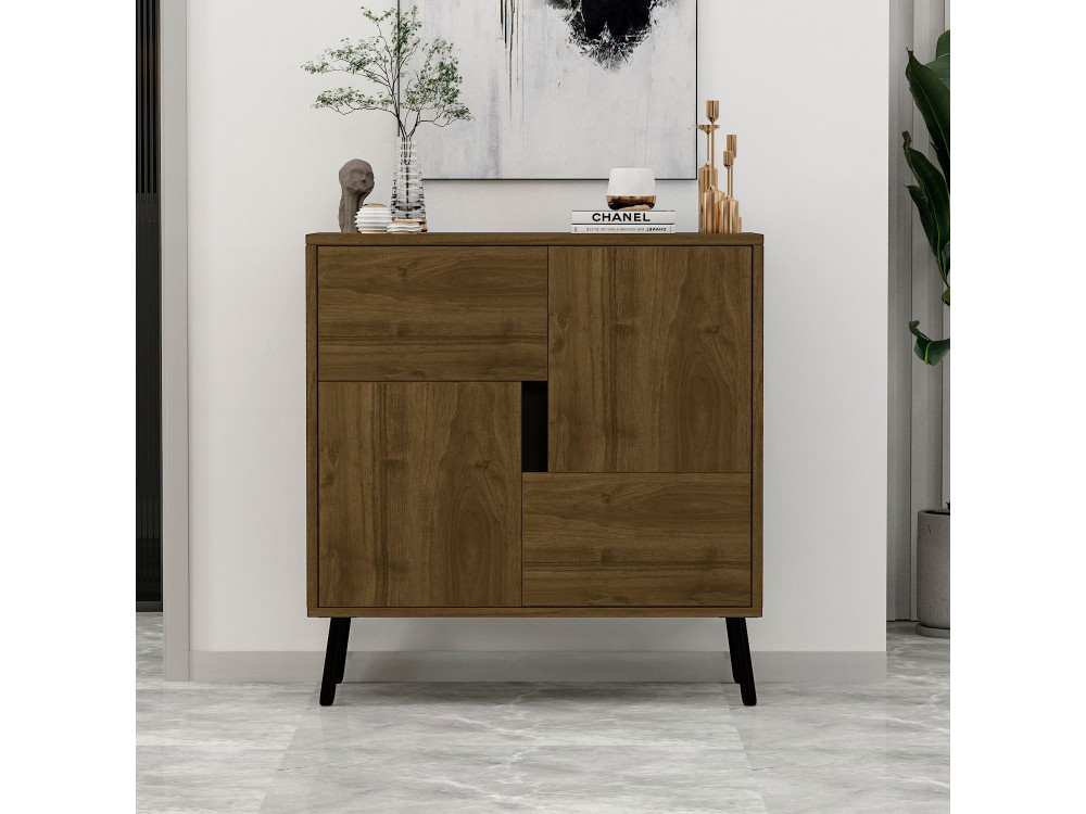 Holzbüffet "Darien" - 76 x 35 x 79 cm - Braun