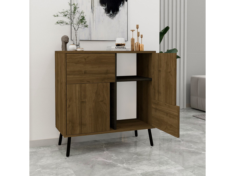 Holzbüffet "Darien" - 76 x 35 x 79 cm - Braun