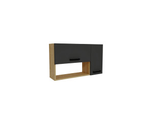 Anrichte aus Holz "Akasya" - 90 x 24 x 52 cm - Anthrazitgrau