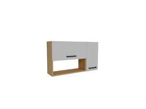 Anrichte aus Holz "Akasya" - 90 x 24 x 52 cm - Weiß