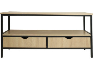 TV-Schrank "Detroit" im Industriestil mit Schublade - 113 x 40 x 55 cm - Beige
