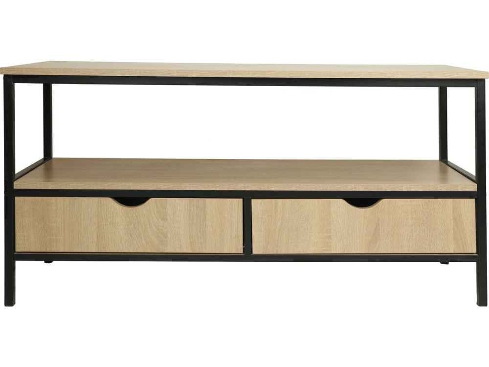 TV-Schrank "Detroit" im Industriestil mit Schublade - 113 x 40 x 55 cm - Beige