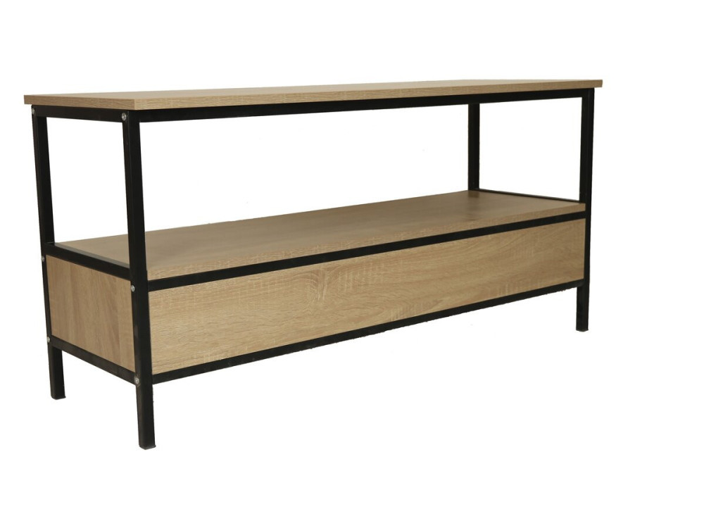 TV-Schrank "Detroit" im Industriestil mit Schublade - 113 x 40 x 55 cm - Beige