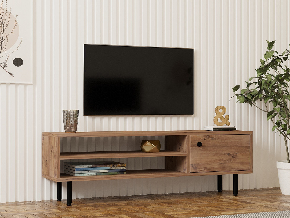 TV-Möbel aus Holz "Avila" - 120 x 30 x 38 cm - Atlantische Kiefer