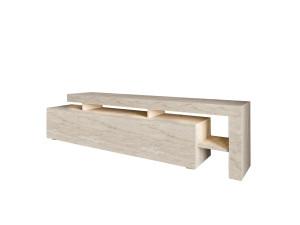 TV-Möbel aus Holz "Beliz" - 192 x 37 x 53 cm - Travertin