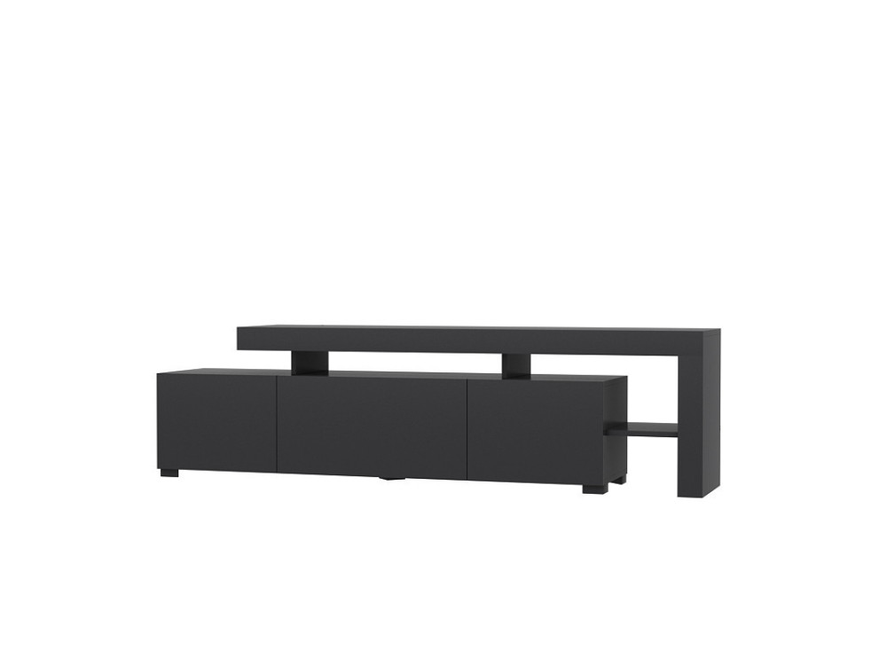 TV-Möbel aus Holz "Beliz" - 192 x 37 x 53 cm - Anthrazit