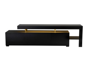 TV-Möbel aus Holz "Beliz" 192 x 37 x 53 cm - Schwarzes Holz