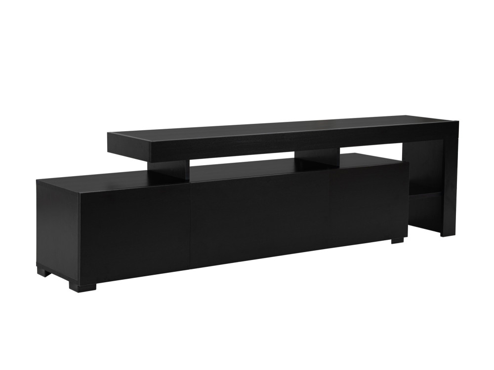 TV-Möbel aus Holz "Beliz" 192 x 37 x 53 cm - Schwarzes Holz