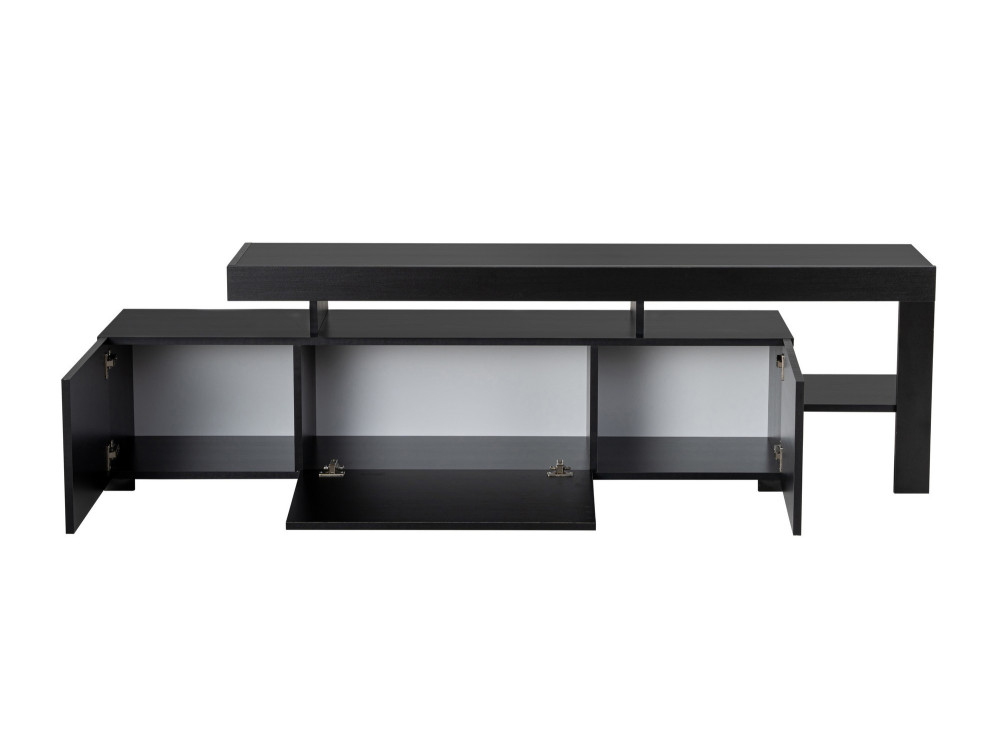 TV-Möbel aus Holz "Beliz" 192 x 37 x 53 cm - Schwarzes Holz