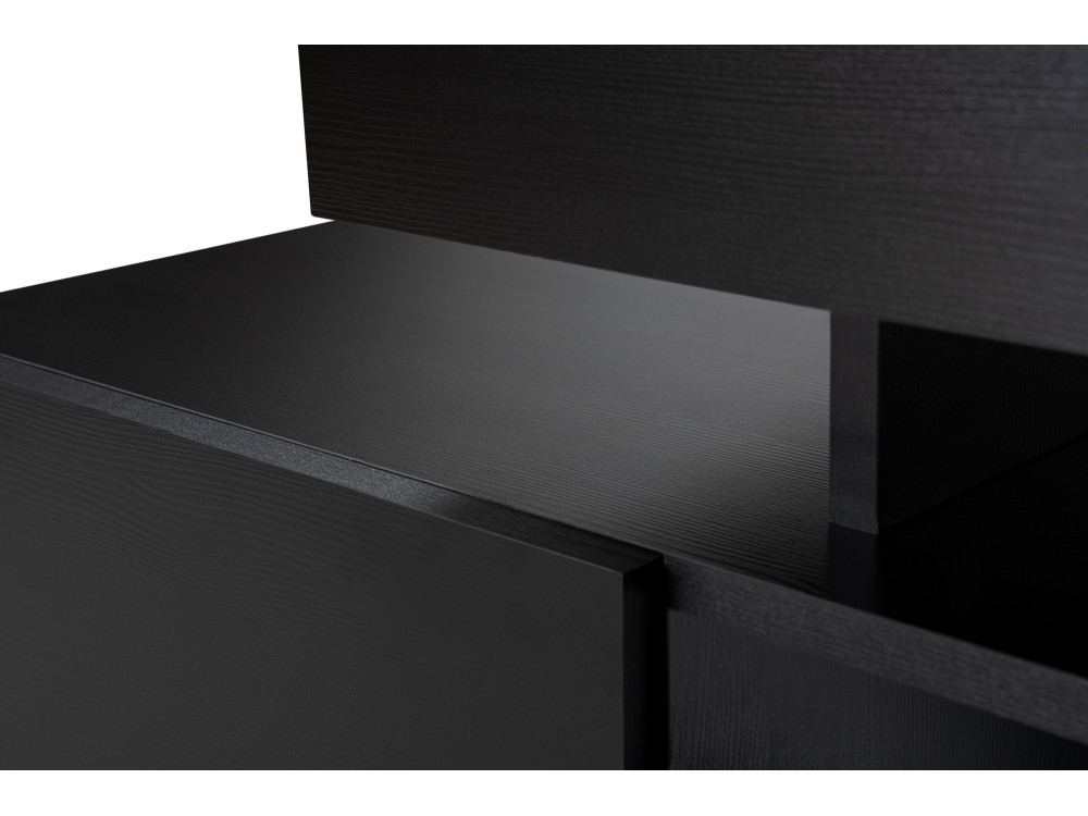 TV-Möbel aus Holz "Beliz" 192 x 37 x 53 cm - Schwarzes Holz
