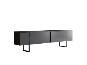 TV-Möbel aus Holz "Luxe" - 180 x 30 x 50 cm - Schwarz