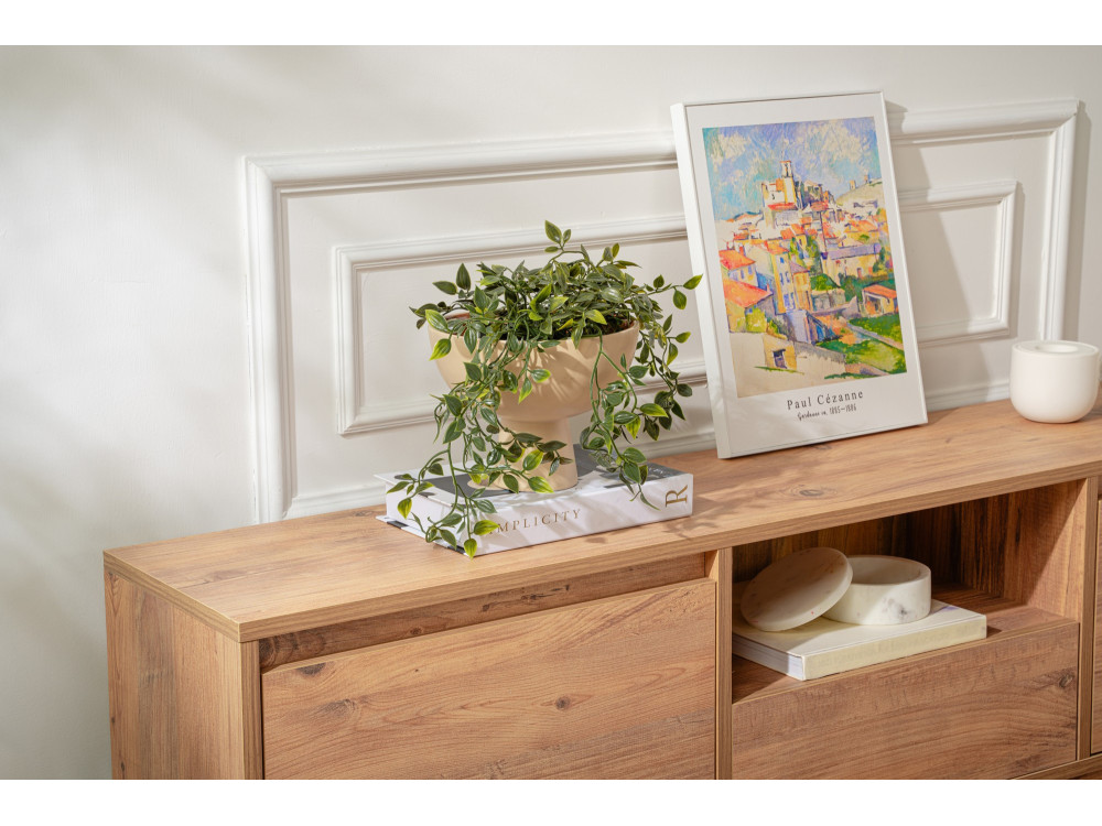 TV-Ständer Vanguard aus Holz – 160 x 29 x 42 cm – Atlantische Kiefer