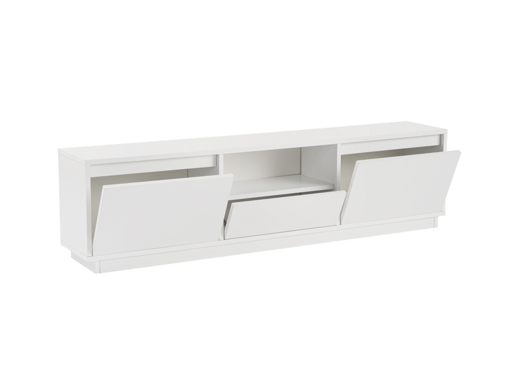 TV-Ständer Vanguard aus Holz – 160 x 29 x 42 cm – Naturweiß