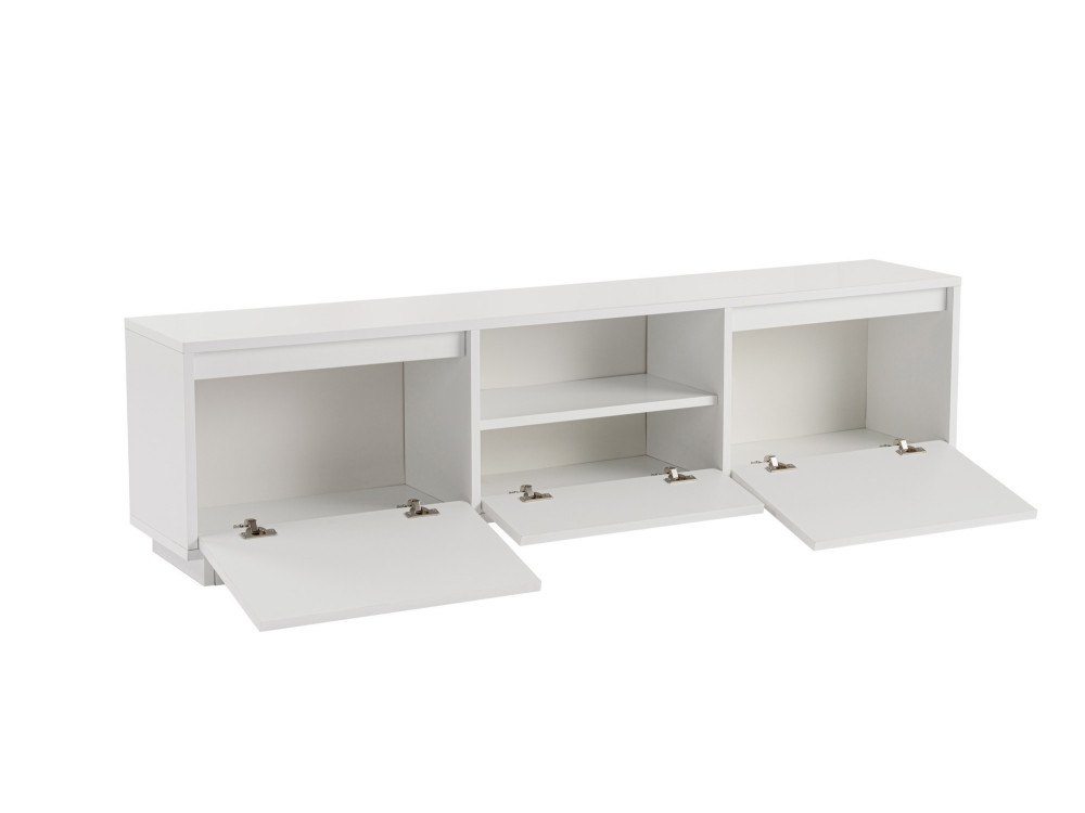 TV-Ständer Vanguard aus Holz – 160 x 29 x 42 cm – Naturweiß
