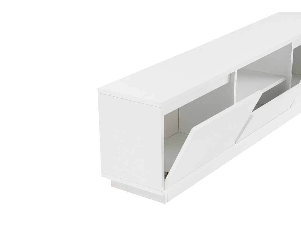 TV-Ständer Vanguard aus Holz – 160 x 29 x 42 cm – Naturweiß