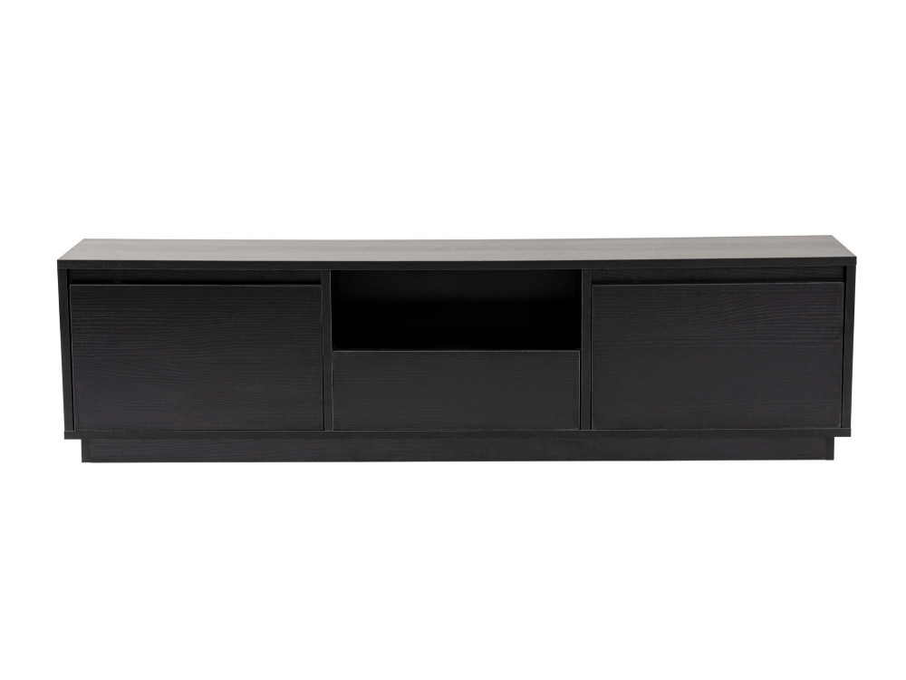 TV-Möbel aus Holz "Vanguard" 160 x 30 x 42 cm - Schwarzes Holz