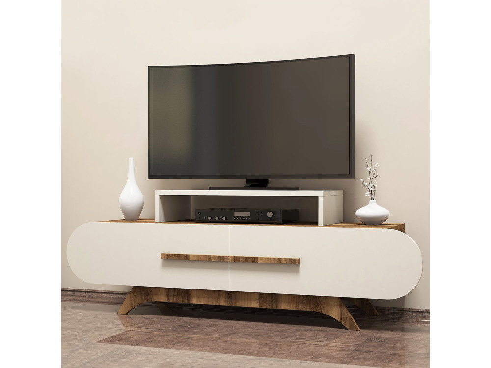 TV-Möbel aus Holz "Rose" - 145 x 36 x 49 cm - Creme de noix