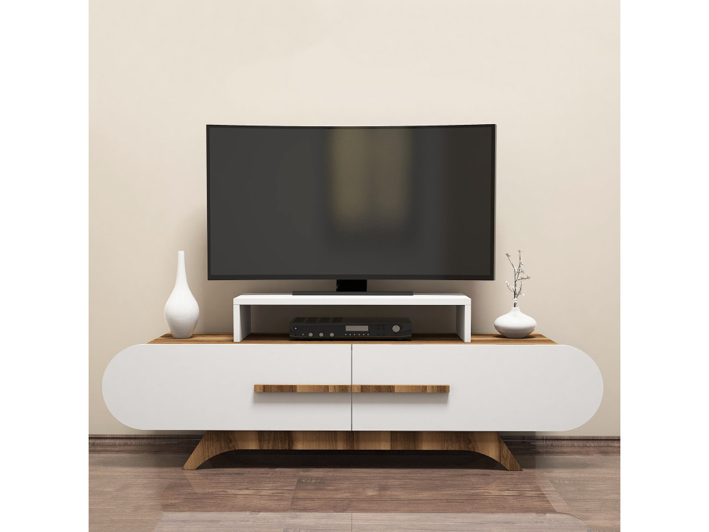 TV-Möbel aus Holz "Rose" - 145 x 36 x 49 cm - Weiß