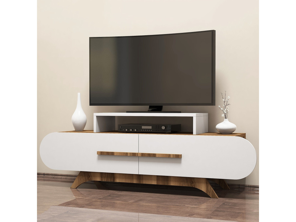 TV-Möbel aus Holz "Rose" - 145 x 36 x 49 cm - Weiß