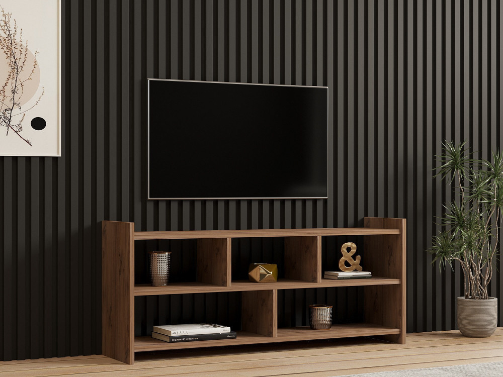TV-Möbel aus Holz "Pera" - 117 x 28 x 55 cm - Atlantische Kiefer