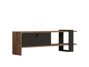 TV-Möbel aus Holz "Ova" - 120 x 25 x 36 cm - EicheAnthrazit