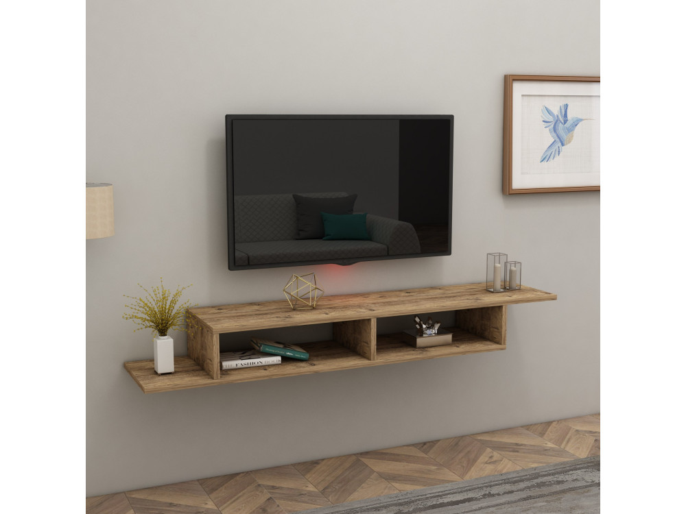 TV-Möbel aus Holz "Muson" - 120 x 29 x 18 cm - Atlantikkiefer