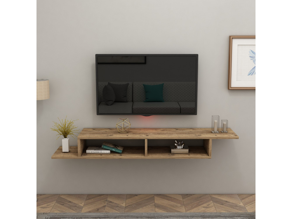 TV-Möbel aus Holz "Muson" - 120 x 29 x 18 cm - Atlantikkiefer