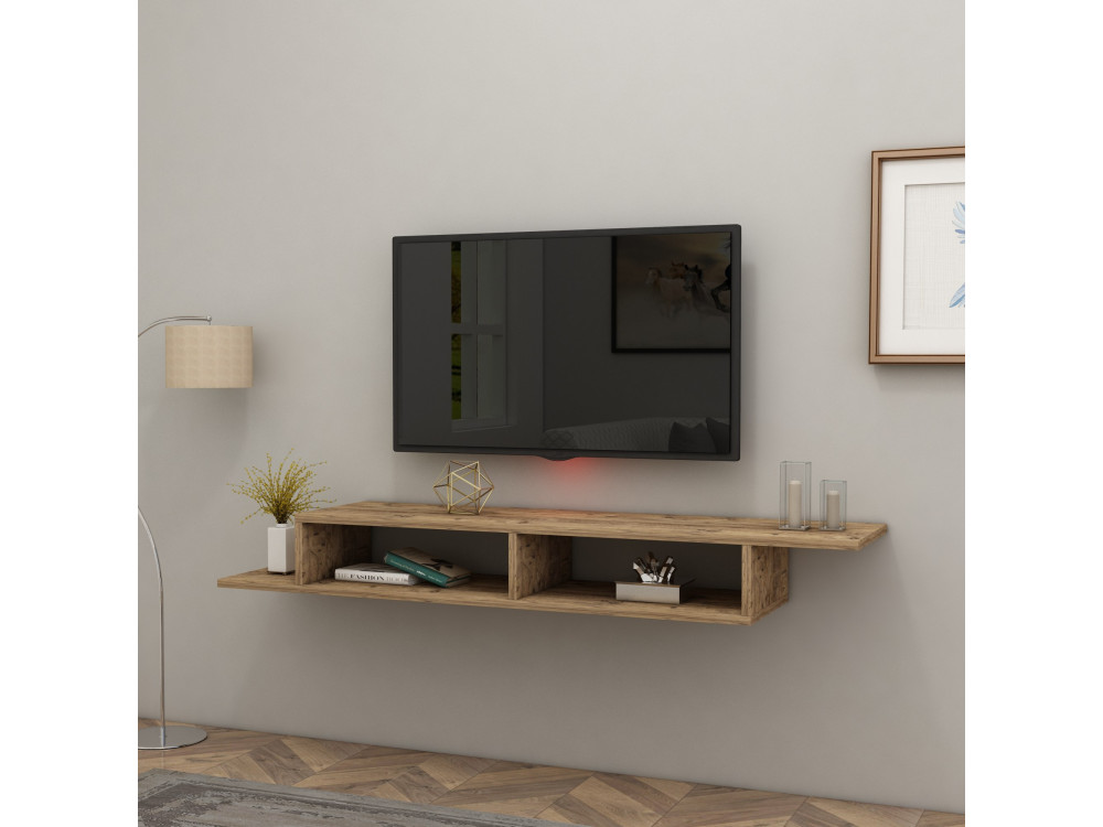 TV-Möbel aus Holz "Muson" - 120 x 29 x 18 cm - Atlantikkiefer