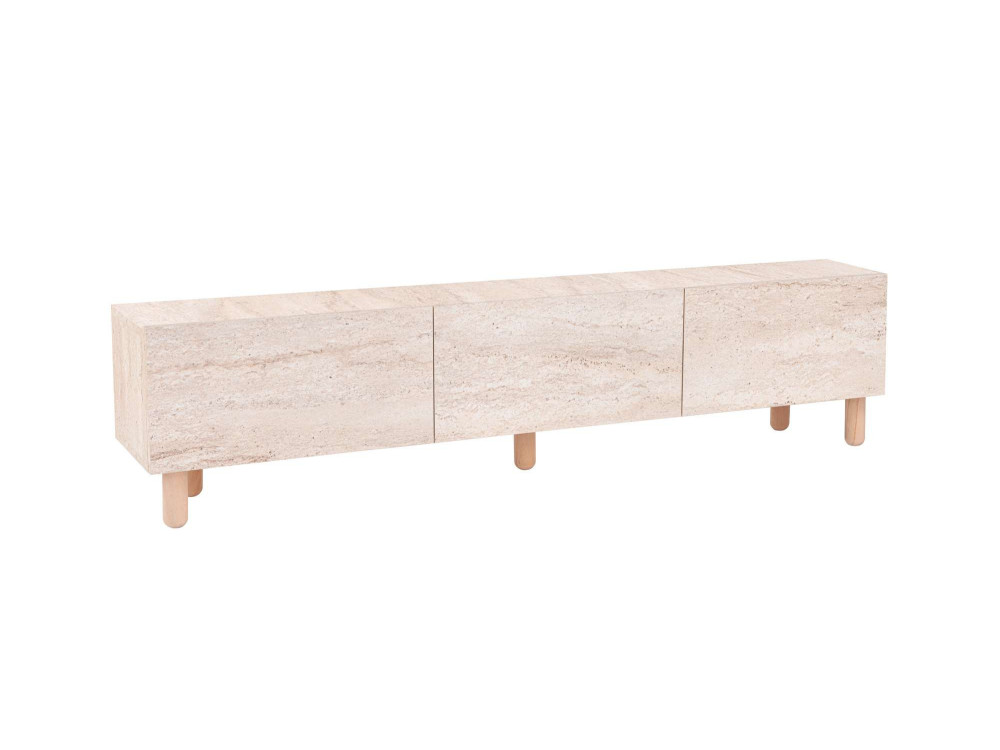 TV-Möbel aus Holz "Alvin" - 180 x 31 x 42 cm - Beige