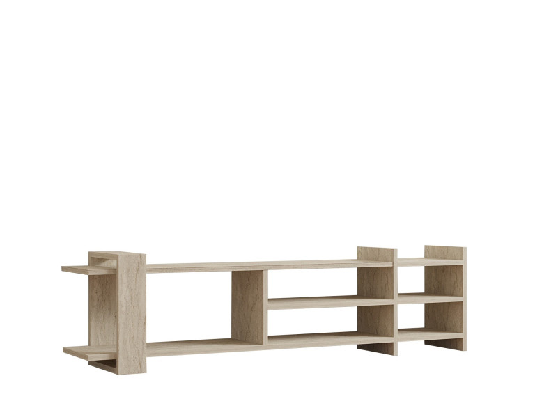 TV-Möbel aus Holz "Zeyna" - 156 x 29 x 40 cm - Travertin