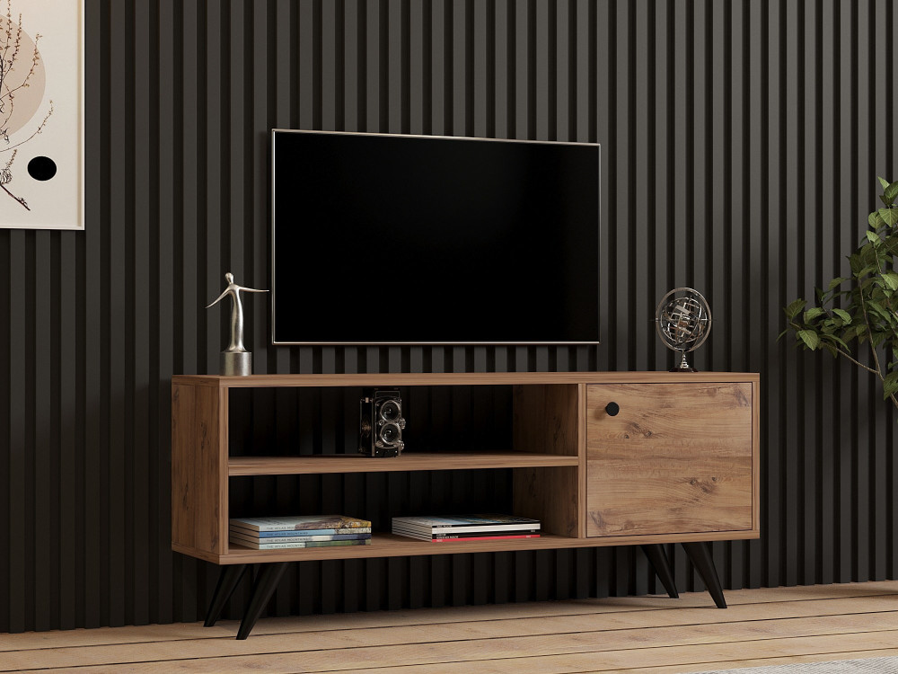 TV-Möbel aus Holz "Jena" - 120 x 29 x 50 cm - Atlantikkiefer