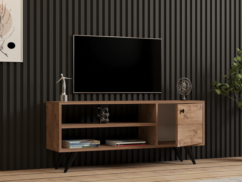 TV-Möbel aus Holz "Jena" - 120 x 29 x 50 cm - Atlantikkiefer