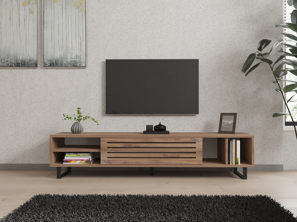 TV-Möbel aus Holz "Safir" 160 x 40 x 35 cm - atlantische Kiefer