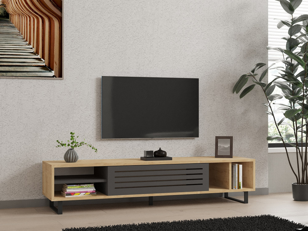 TV-Möbel aus Holz "Safir" 160 x 40 x 35 cm - Saphir