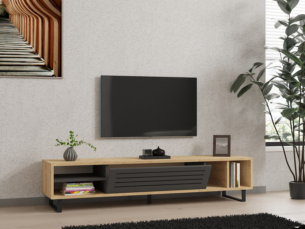 TV-Möbel aus Holz "Safir" 160 x 40 x 35 cm - Saphir